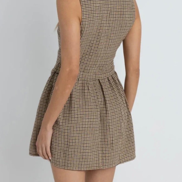 Rhythm Mollie Check Vest Mini Dress - Picture 3 of 4